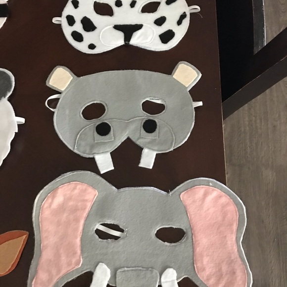 Safari felt mask,hand made - Picture 6 of 7